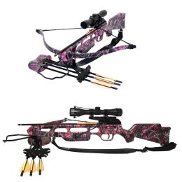 SA Sports Fever Muddy Girl Crossbow Package - 175lb Pink